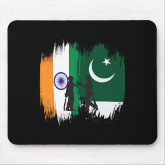 India And Pakistan Cricket Patriotic Gift For Fina Mouse Mat
