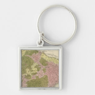 India and Sri Lanka Key Ring