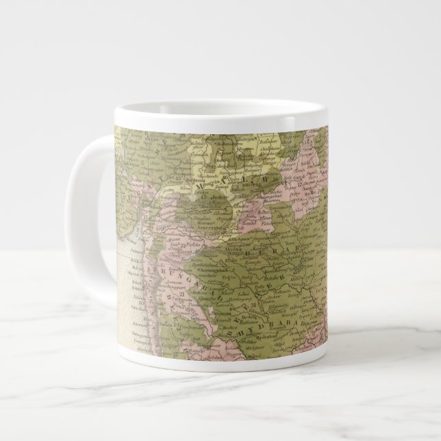India and Sri Lanka Large Coffee Mug (Front Left)