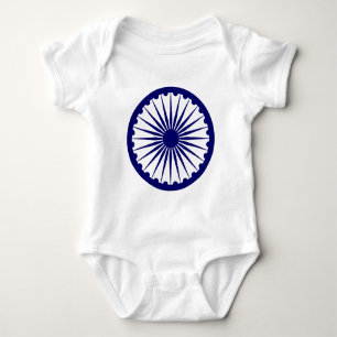 India Ashoka Chakra Baby Bodysuit