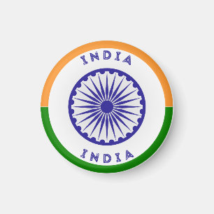 India Ashoka Chakra Circle Shape Magnet