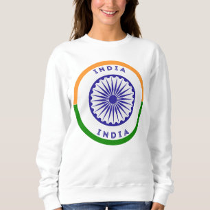 India Ashoka Chakra Circle Shape Sweatshirt