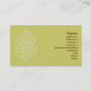 India Block Print Business Card
