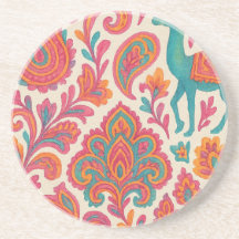 india bohemian colourful gypsy style watercolor