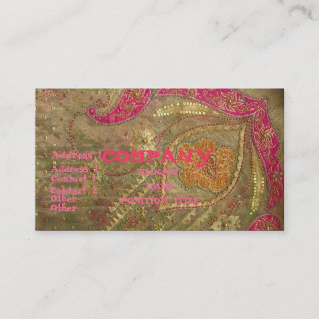 India Business Card (Front)