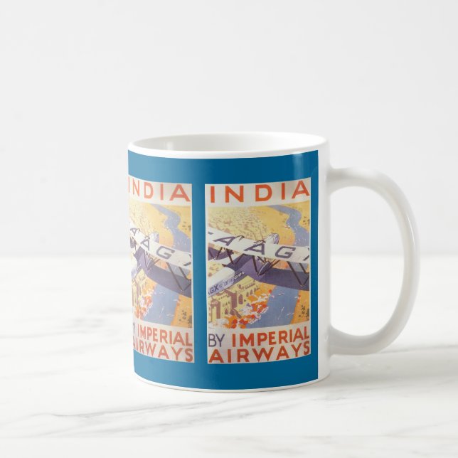 India by Imperial Airways Coffee Mug (Right)