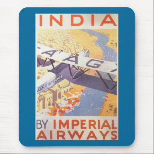 India by Imperial Airways Mouse Mat