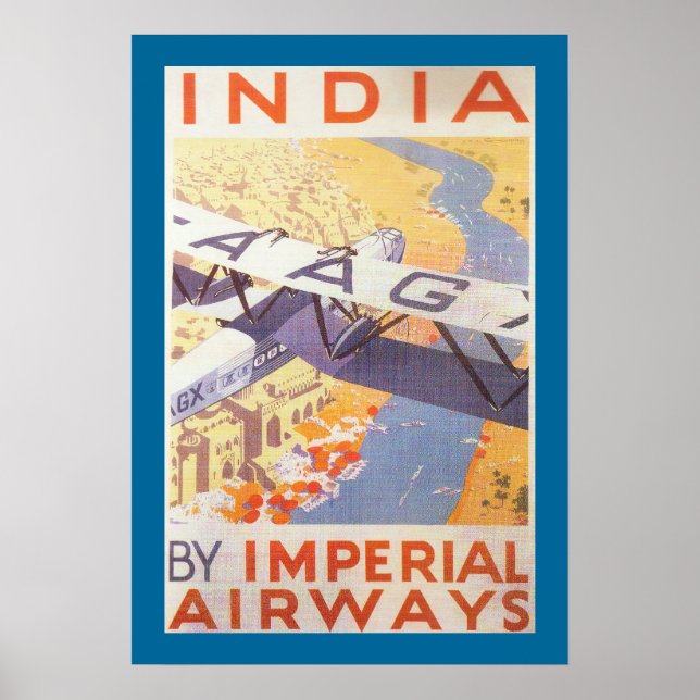 India by Imperial Airways Poster (Front)