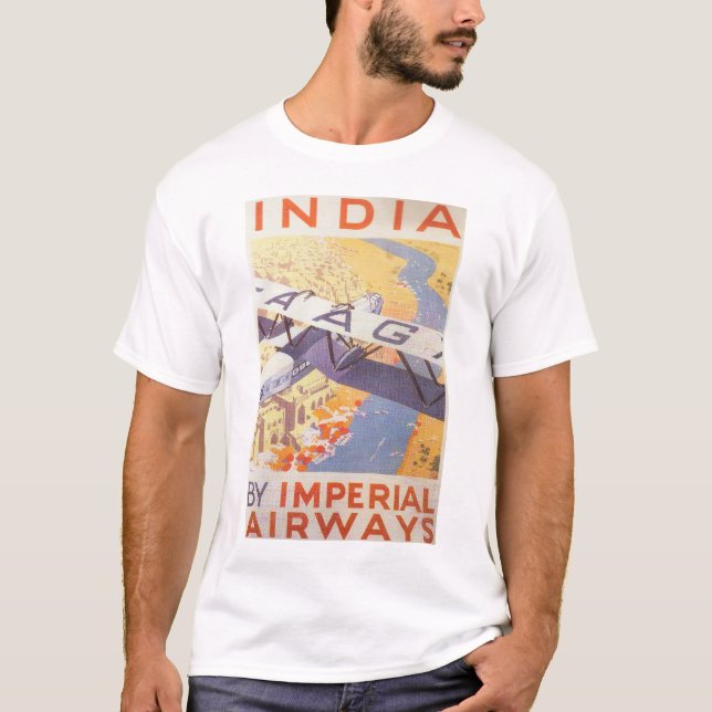 India by Imperial Airways T-Shirt (Front)