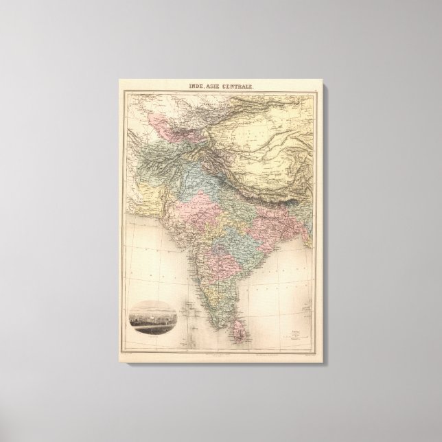 India Central Asia Canvas Print (Front)