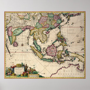 India & Ceylon to Australia Poster