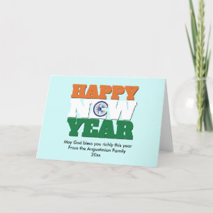 INDIA Christian HAPPY NEW YEAR Holiday Card