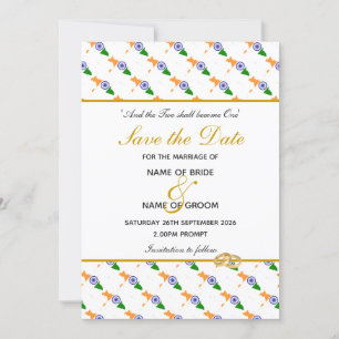 INDIA Christian Wedding Celebration Save The Date