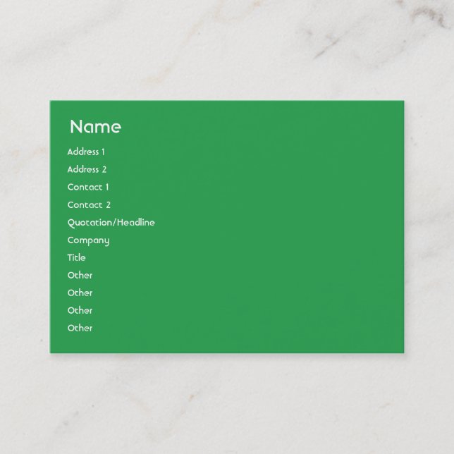 India - Chubby Business Card (Front)