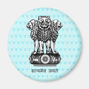 India Coat of Arms detail Magnet