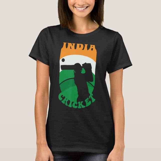 India Cricket  Cricketer Indian Cricket Player T-Shirt (Front)