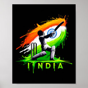 India Cricket Indian Cricket Fan Poster