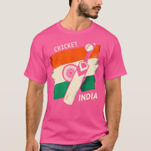 India Cricket Jersey 2024 Cricket Flag Of India Te T-Shirt