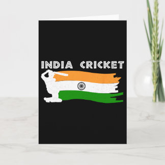 India Cricket Jersey With Indian Flag Gift  Card