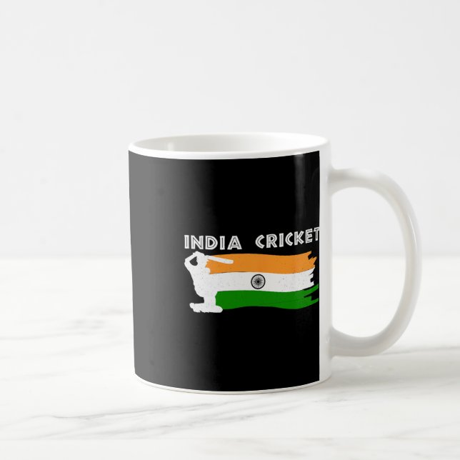 India Cricket Jersey With Indian Flag Gift  Coffee Mug (Right)