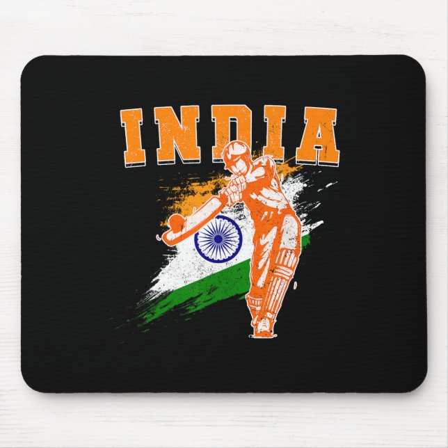 India Cricket Supporters Jersey Bharath Cricket Fa Mouse Mat (Front)
