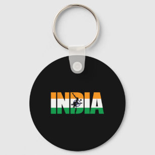 India Cricket Supporters Shirt Jersey Indian Crick Key Ring