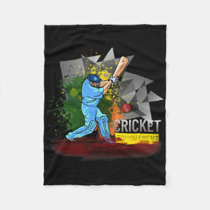 India Cricket T Shirt National Fans Team Jersey Fleece Blanket
