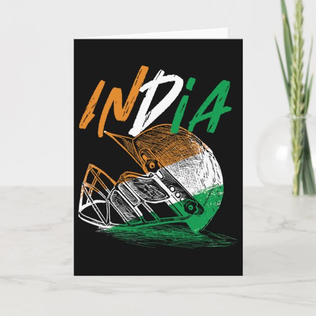 India Cricket Team Cricket Player Cricketer  Card (Front)