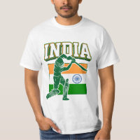 India Cricket With Indian Flag Gift