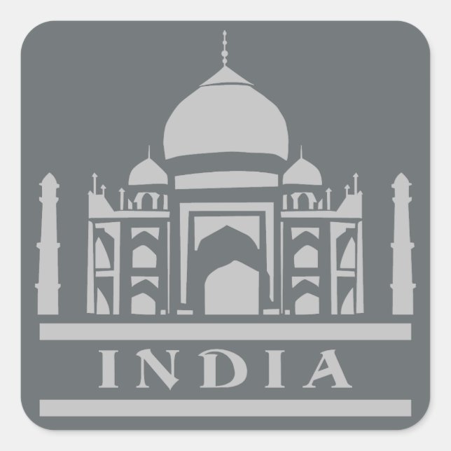 INDIA custom color stickers (Front)