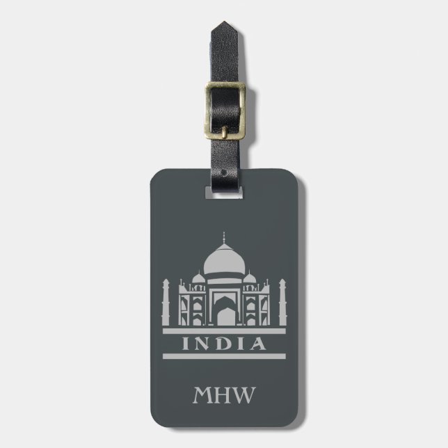 INDIA custom luggage tag (Front Vertical)