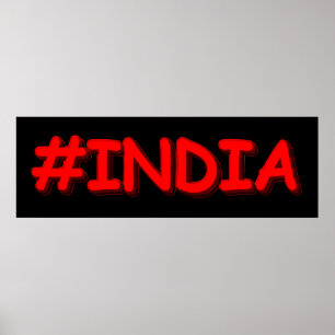 "#India" Cute Design. Buy Now Poster