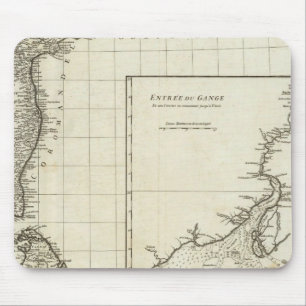 India Engraved Map Mouse Mat
