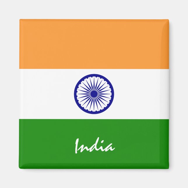 India flag & Asia holiday/sports fans Magnet (Front)