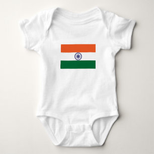 India Flag Baby Bodysuit