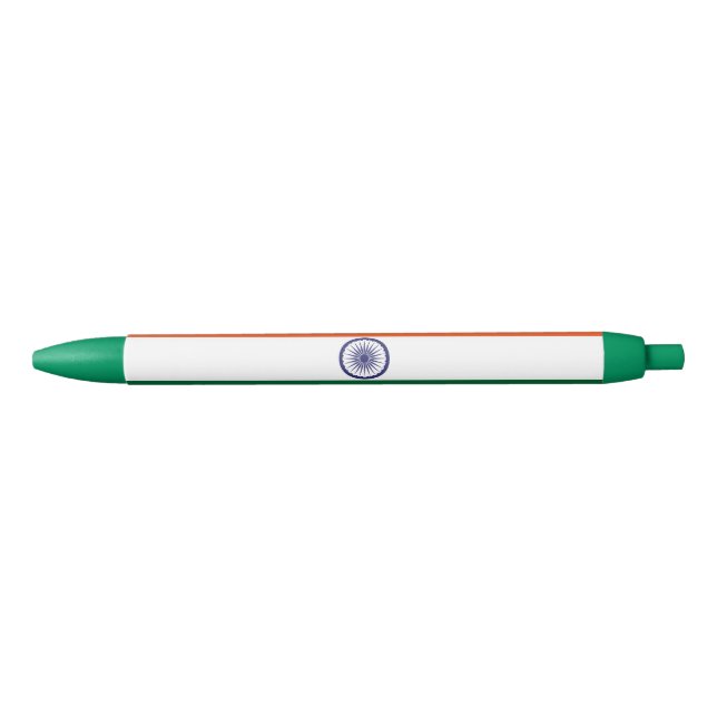 India Flag Black Ink Pen (Front)