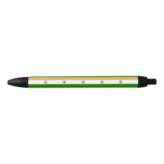 India flag  black ink pen (Front)
