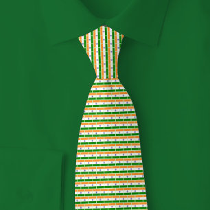 India Flag Brick Pattern Tie