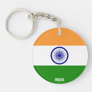 India Flag Charming Patriotic Key Ring