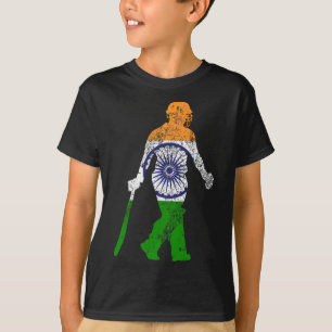 India Flag Cricket Team Sports Jersey Matching Gro T-Shirt