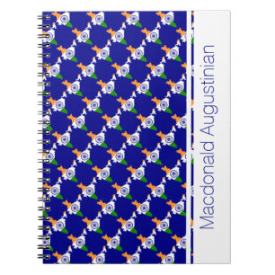 INDIA Flag Custom Add Your Name Notebook Journal