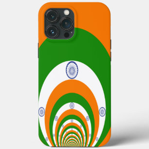 India Flag Kaleidoscope: Endless Unity & Patriotis iPhone 13 Pro Max Case