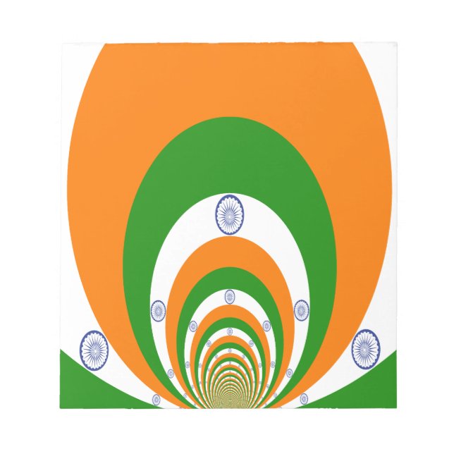 India Flag Kaleidoscope: Endless Unity & Patriotis Notepad (Front)