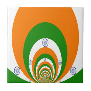 India Flag Kaleidoscope: Endless Unity & Patriotis Tile