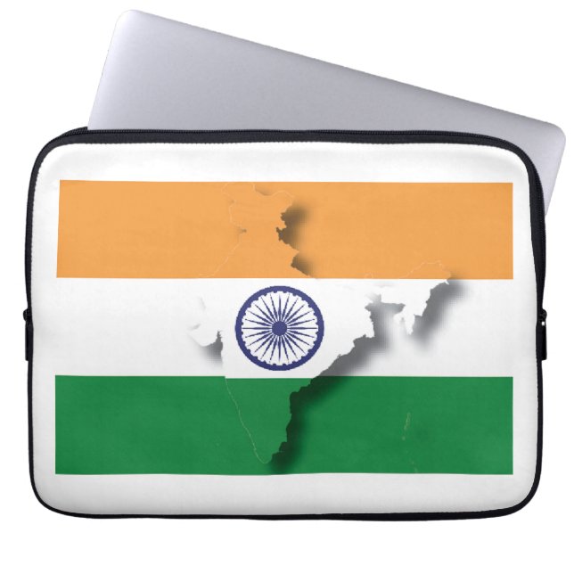 INDIA Flag Laptop Sleeve (Front)