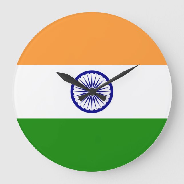 India flag  large clock (Front)