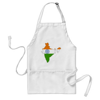 India flag map standard apron