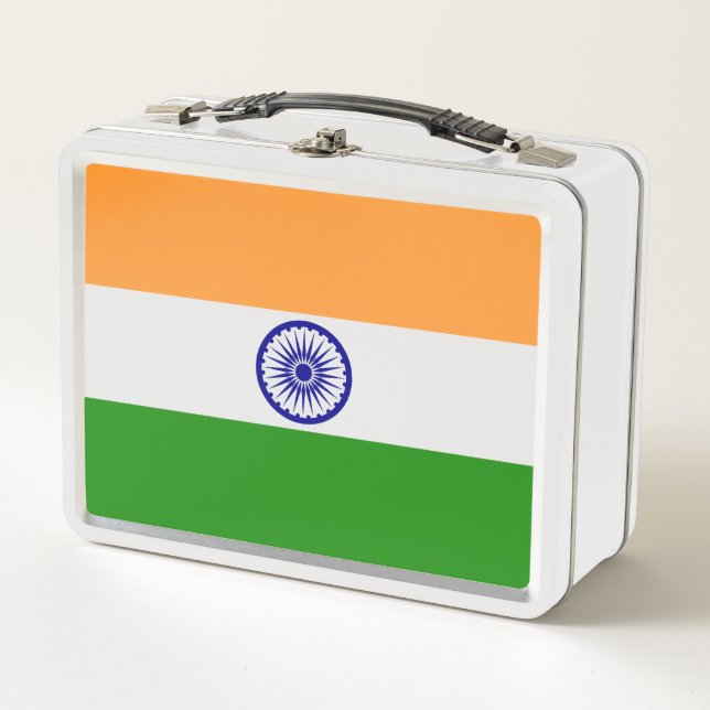 India flag metal lunch box (Front)