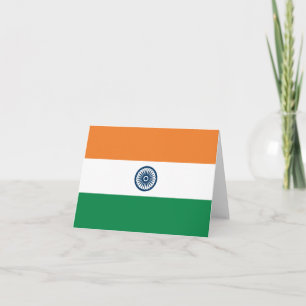 India Flag Notecard