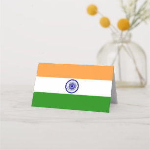 India flag place card
